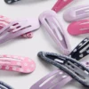 12pk mixed snap hair clips