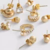 12pk stud and hoop earrings