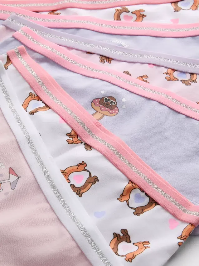 2-15yrs | 6pk sausage dog graphic hipster briefs