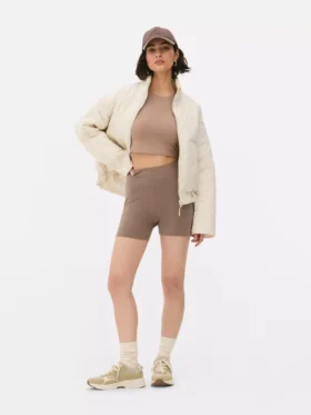 2-pack high waist yoga shorts