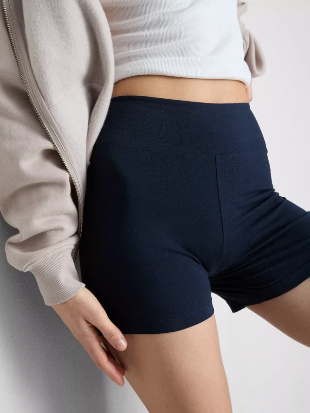 2-pack high waist yoga shorts