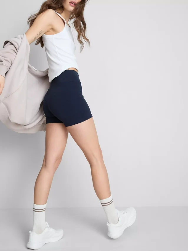 2-pack high waist yoga shorts