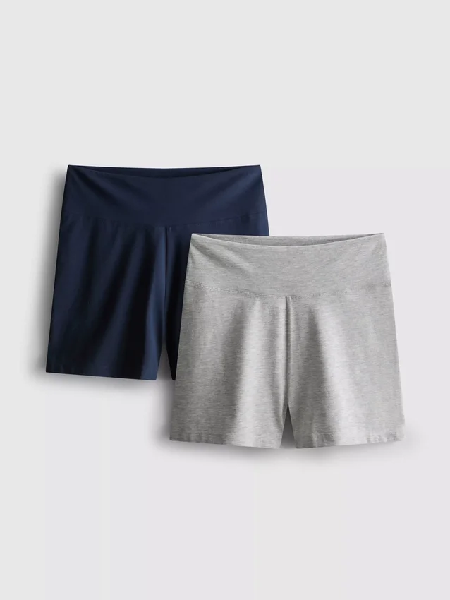2-pack high waist yoga shorts