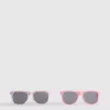 2-pack square frame sunglasses