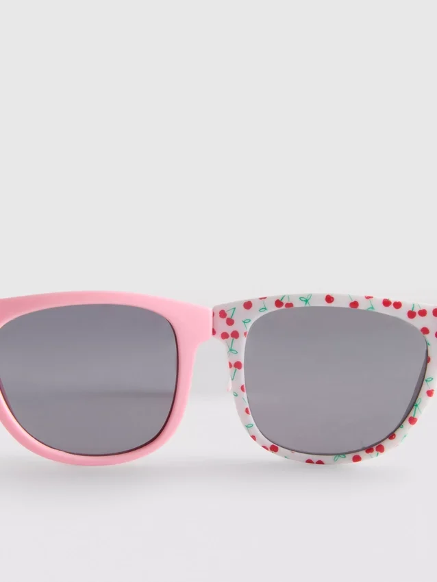 2-pack square frame sunglasses