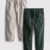 2-pack twill pants