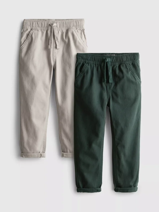 2-pack twill pants