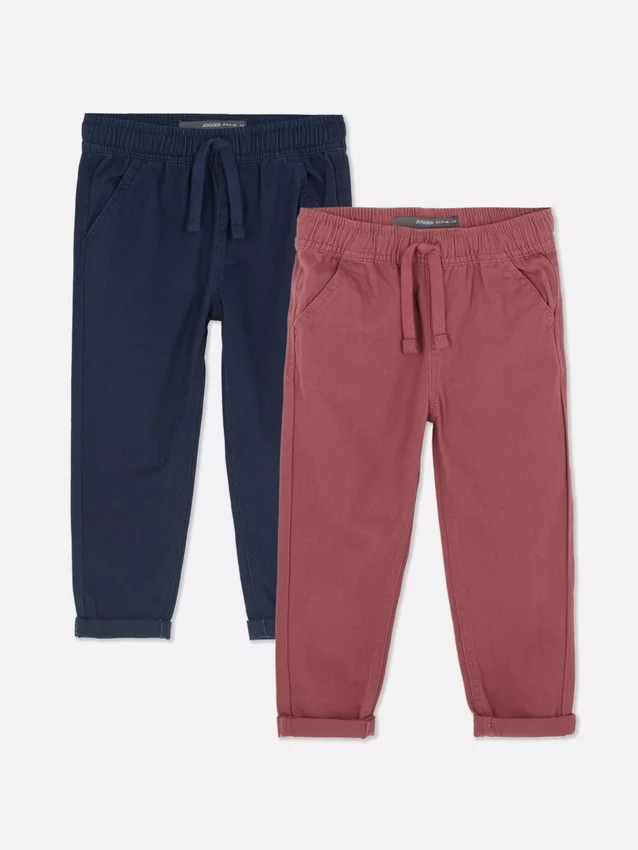 2-pack twill pants