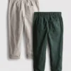 2-pack twill pants