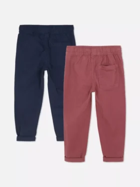 2-pack twill pants