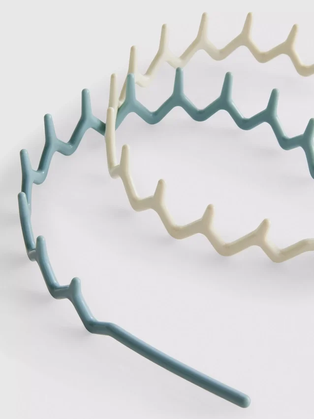 2-pack zigzag headbands