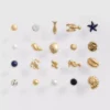 20pk sea life stud earrings