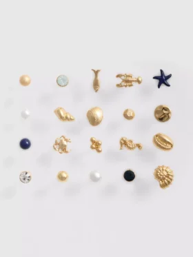 20pk sea life stud earrings