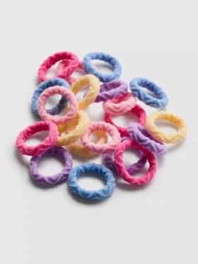20pk textured hair bands