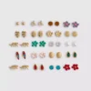 20pk tropical stud earrings