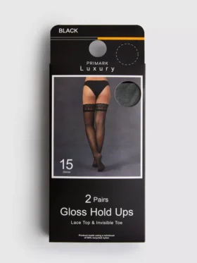 2pk 15-denier gloss stockings