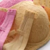 2pk a-d flower mesh t-shirt bras