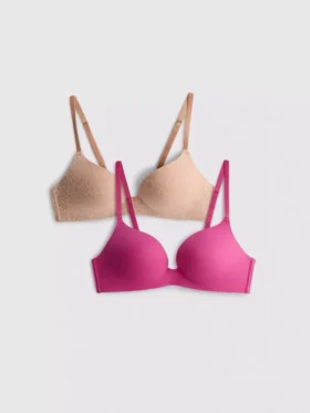 2pk a-e wireless t-shirt bra