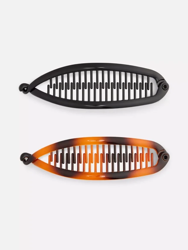 2pk banana claw clips