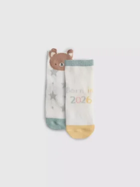 2pk born in 2026 socks