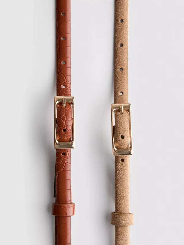 2pk buckle belts