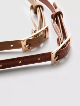 2pk buckle belts