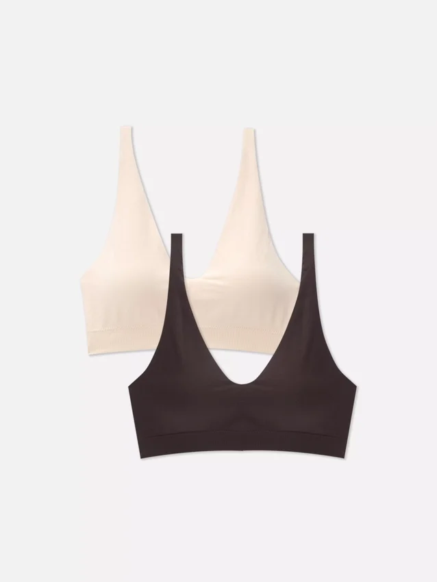 2pk buttery soft seamless bras
