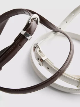2pk crescent buckle belts