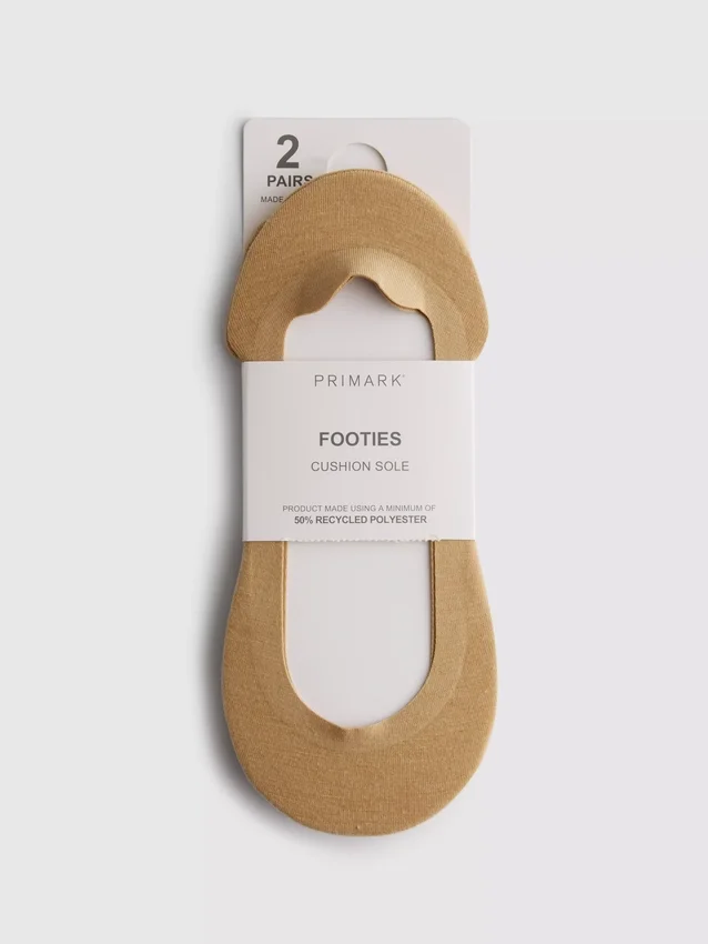 2pk cushioned foot liner socks