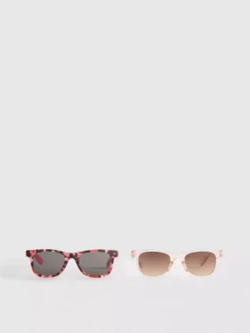 2pk d-frame sunglasses