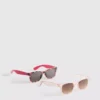 2pk d-frame sunglasses