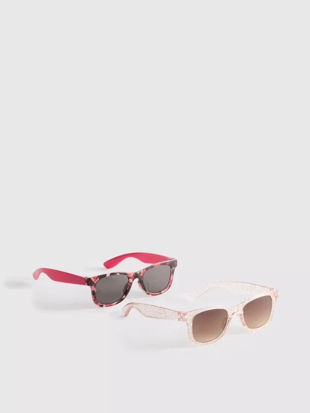 2pk d-frame sunglasses