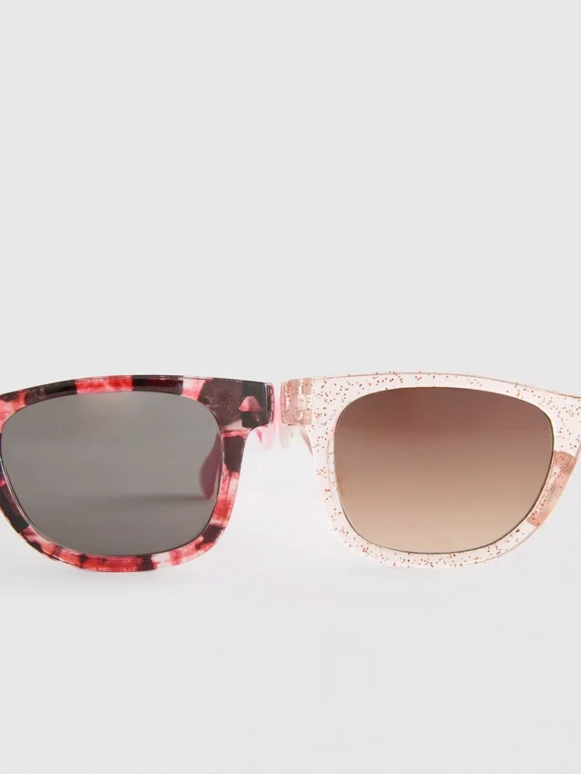 2pk d-frame sunglasses