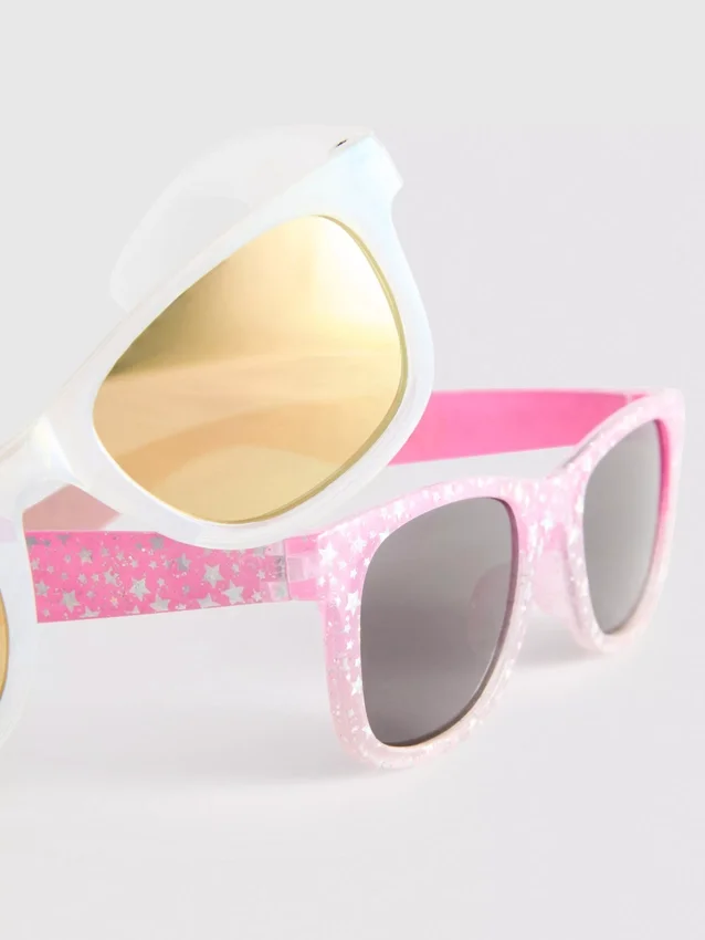 2pk d-frame sunglasses