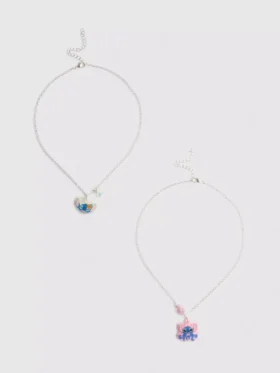 2pk disney's stitch bff necklaces