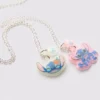2pk disney's stitch bff necklaces