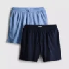 2pk drawstring pajama shorts