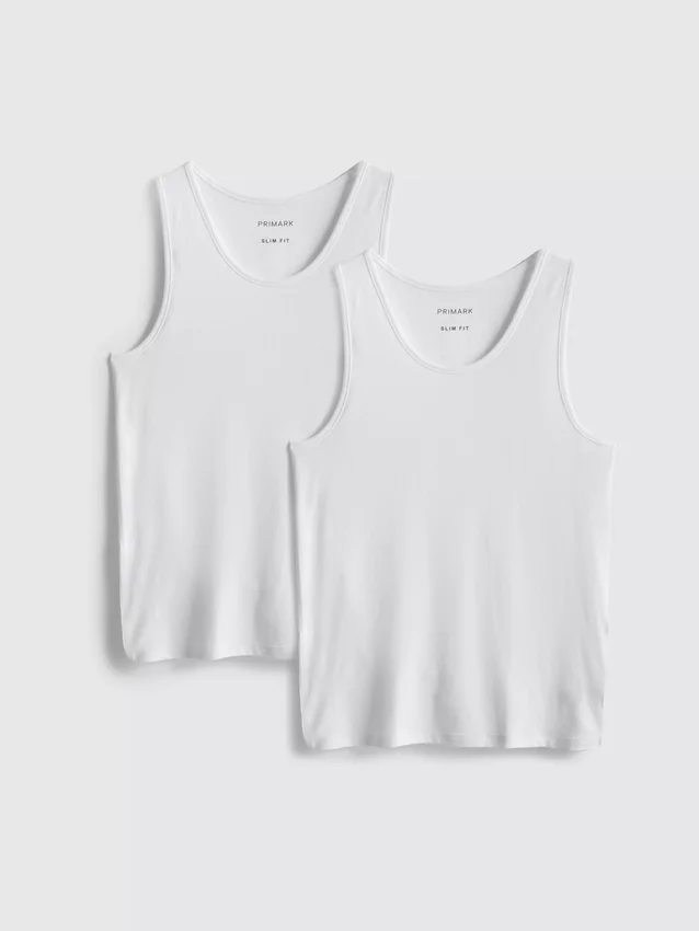 2pk essential tank tops
