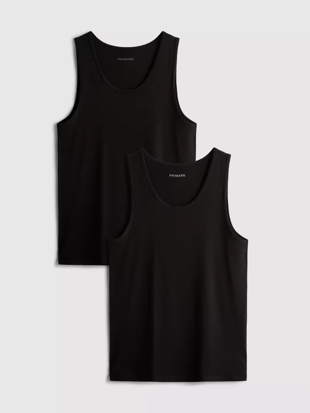 2pk essential tank tops