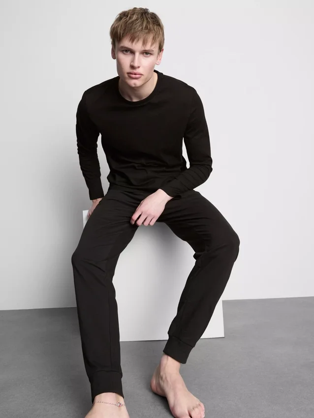 2pk long-sleeve cotton t-shirts