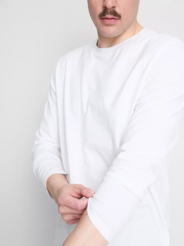2pk long-sleeve cotton t-shirts