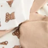 2pk newborn teddy bear hat and mittens set