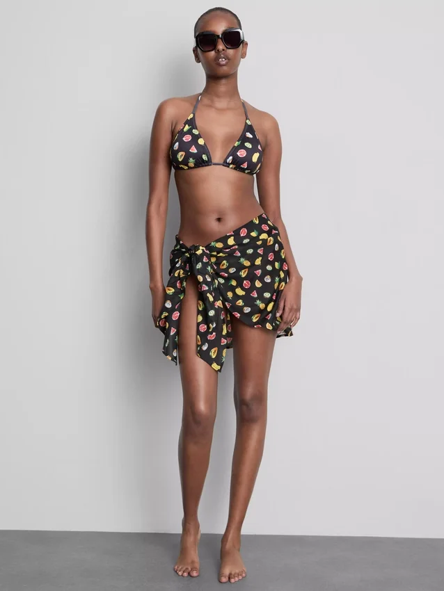 2pk printed mini sarongs
