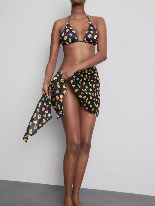 2pk printed mini sarongs