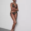 2pk printed side-tie bikini bottoms