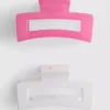 2pk rectangle claw clips