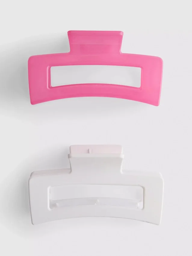 2pk rectangle claw clips