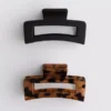 2pk rectangle claw clips