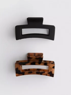 2pk rectangle claw clips