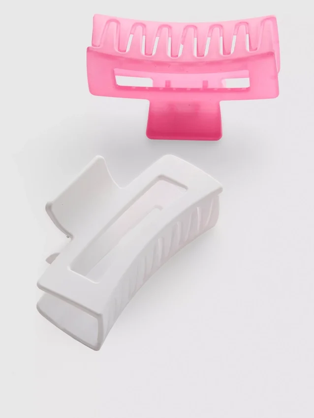 2pk rectangle claw clips